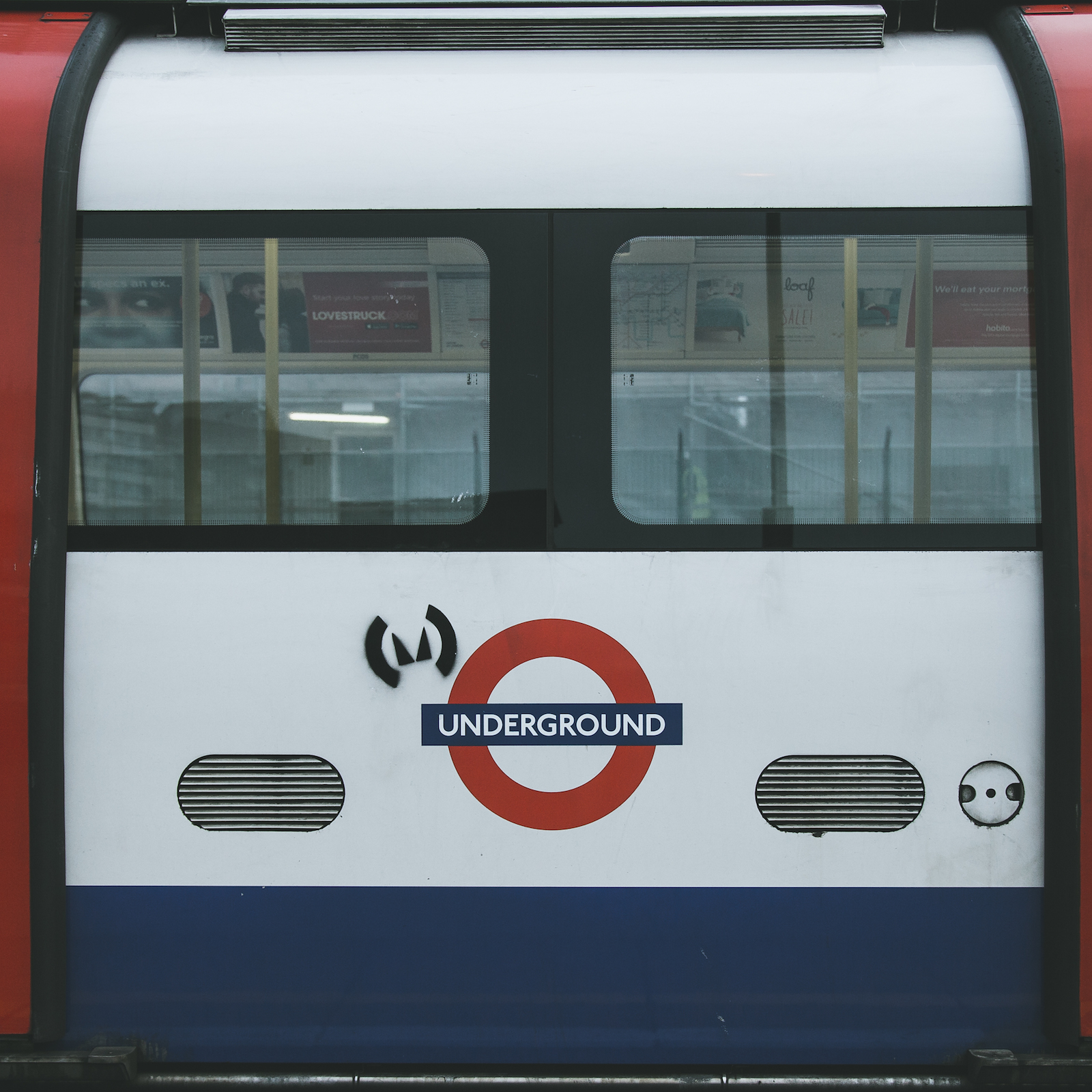 Picture of a London underground train carriage