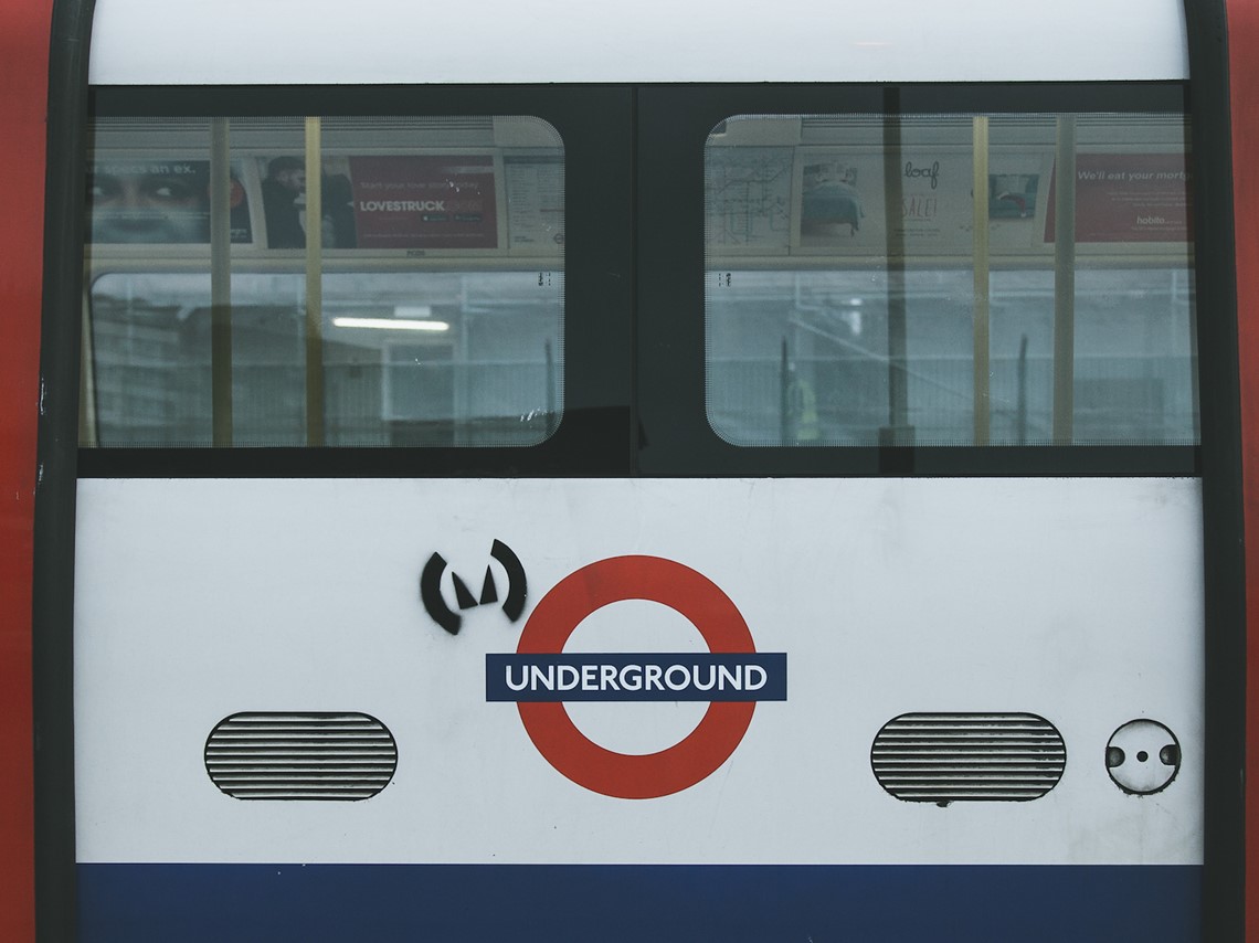 Picture of a London underground train carriage
