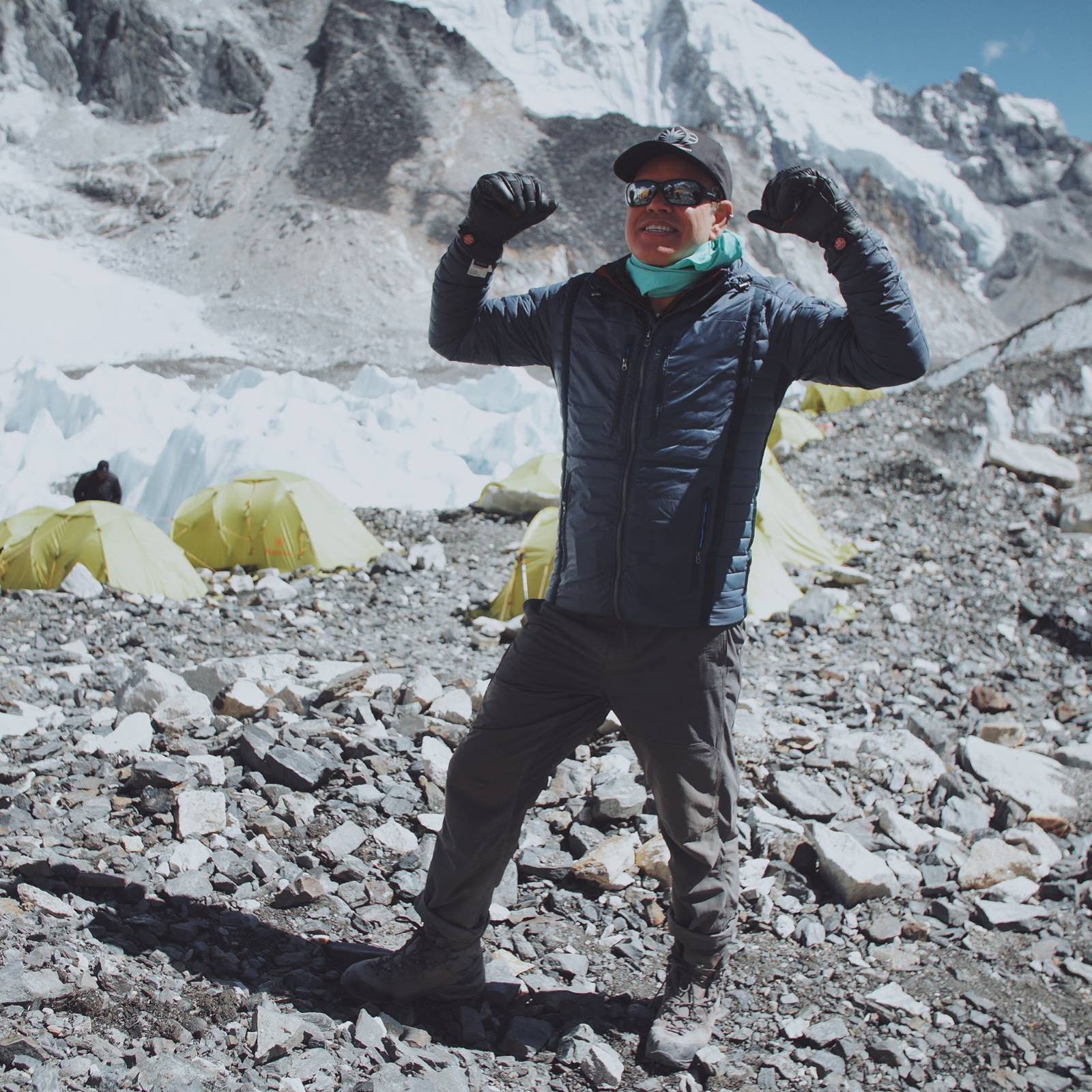 DJ Paul Oakenfold at Mount Everest Basecamp