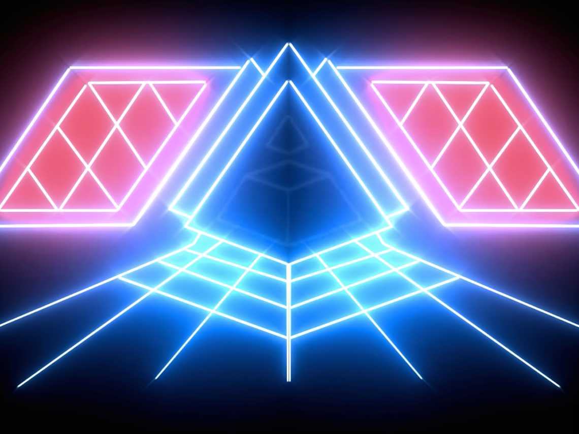 Daft punk neon lights