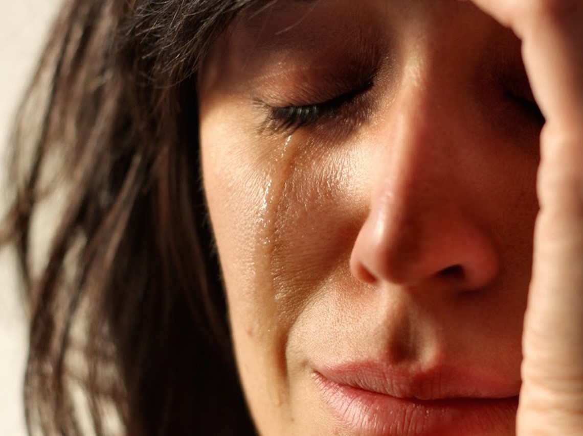 Woman crying