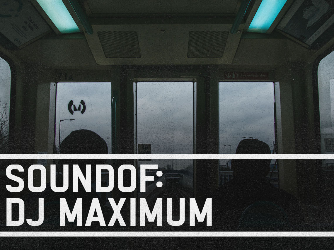 SoundOf: DJ Maximum. Ministry of Sound logo graffiti on window