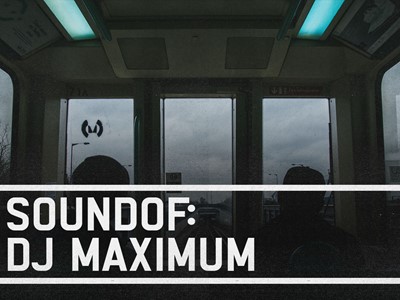 SoundOf: DJ Maximum. Ministry of Sound logo graffiti on window