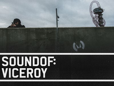 SoundOf: Viceroy. Ministry of Sound Logo graffiti on wall by Olympic village