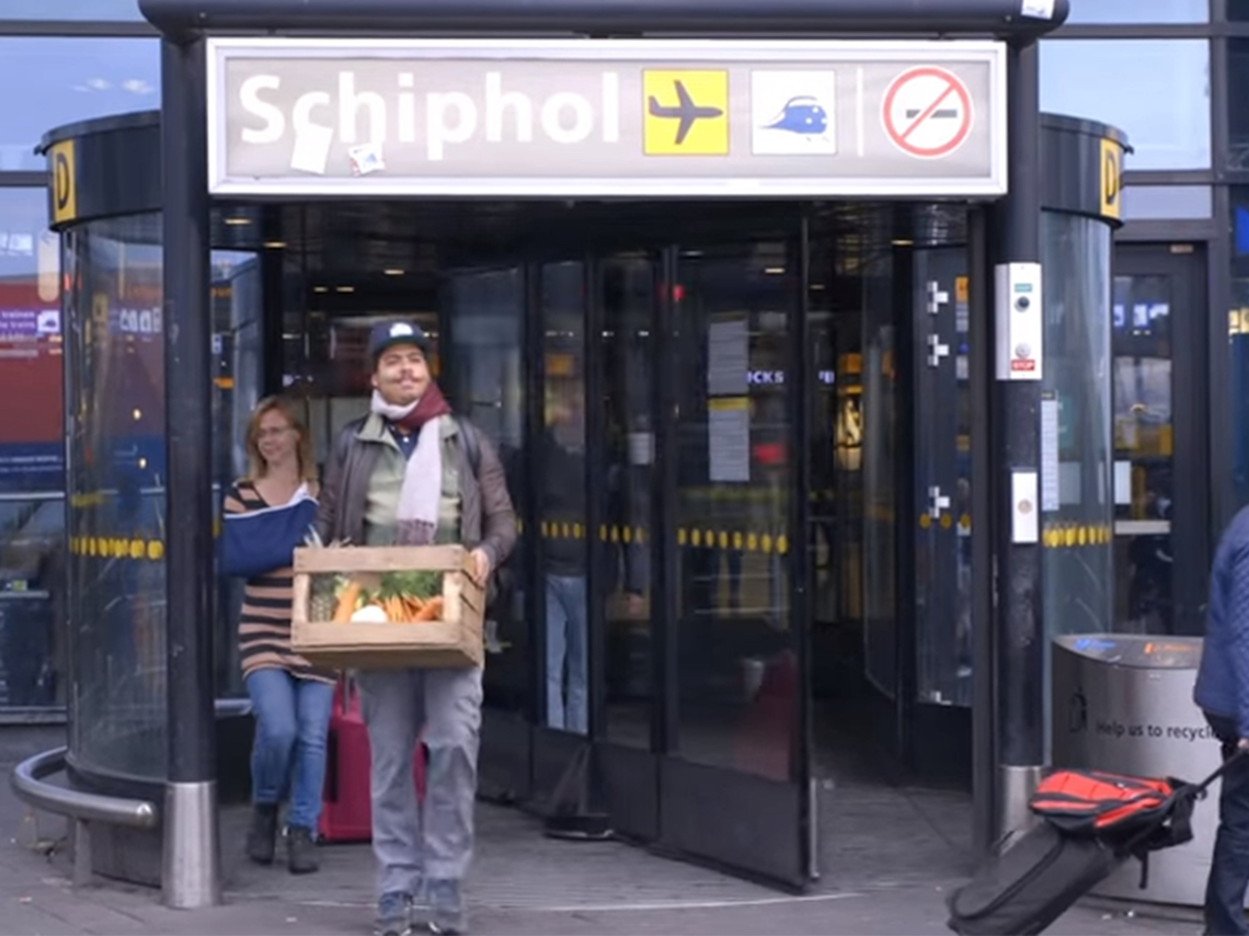 Seth Troxler at Schipol Airport Amsterdam