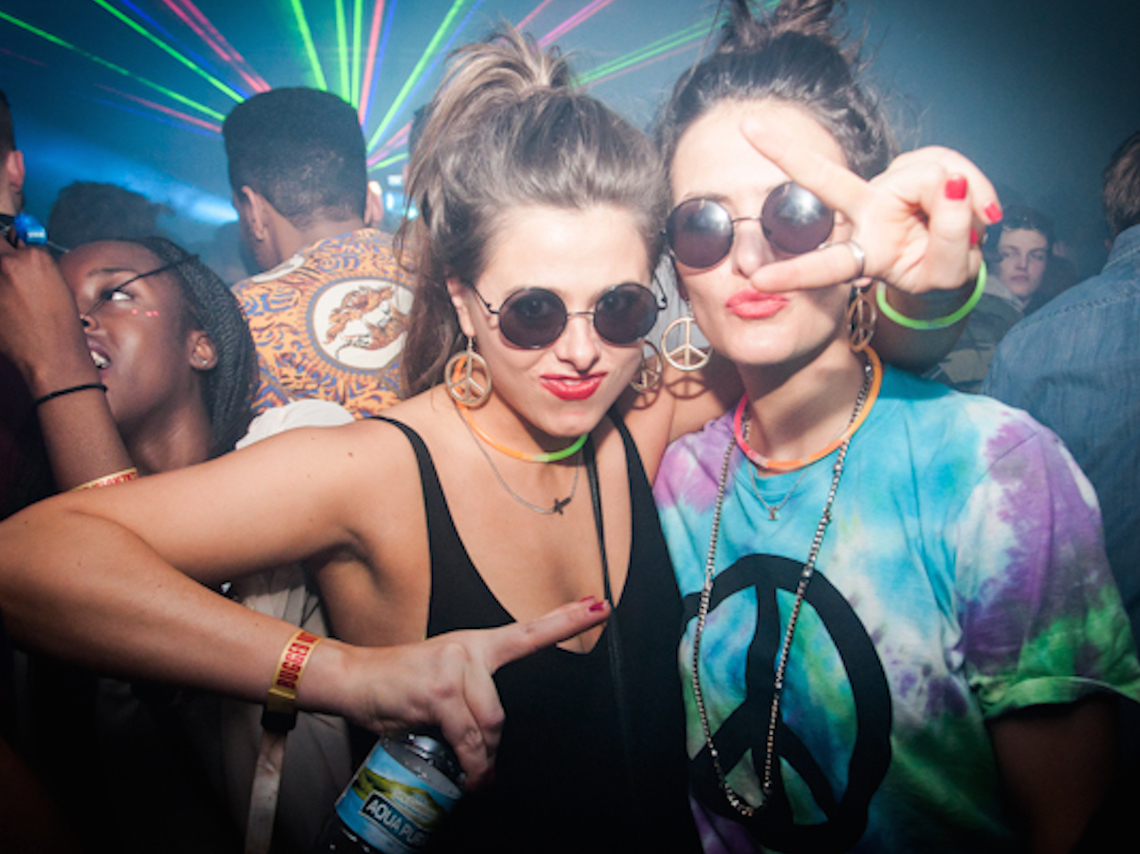 Girls Clubbing in a London nightclub