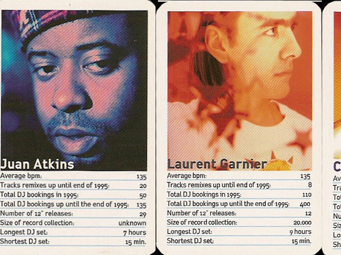 Carl Craig Laurent Garnier and Juan Atkins DJ Trading Cards