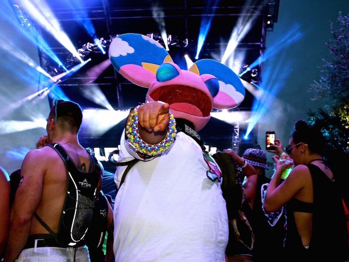 Deadmau5 fancy dress at Ultra Music Festival Miami