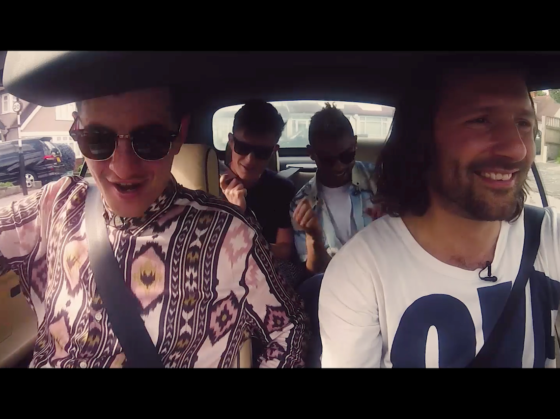 Skream does carpool karaoke