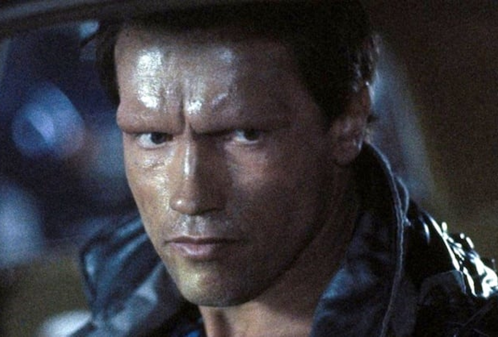 Arnold Schwarzenegger In The Terminator T2