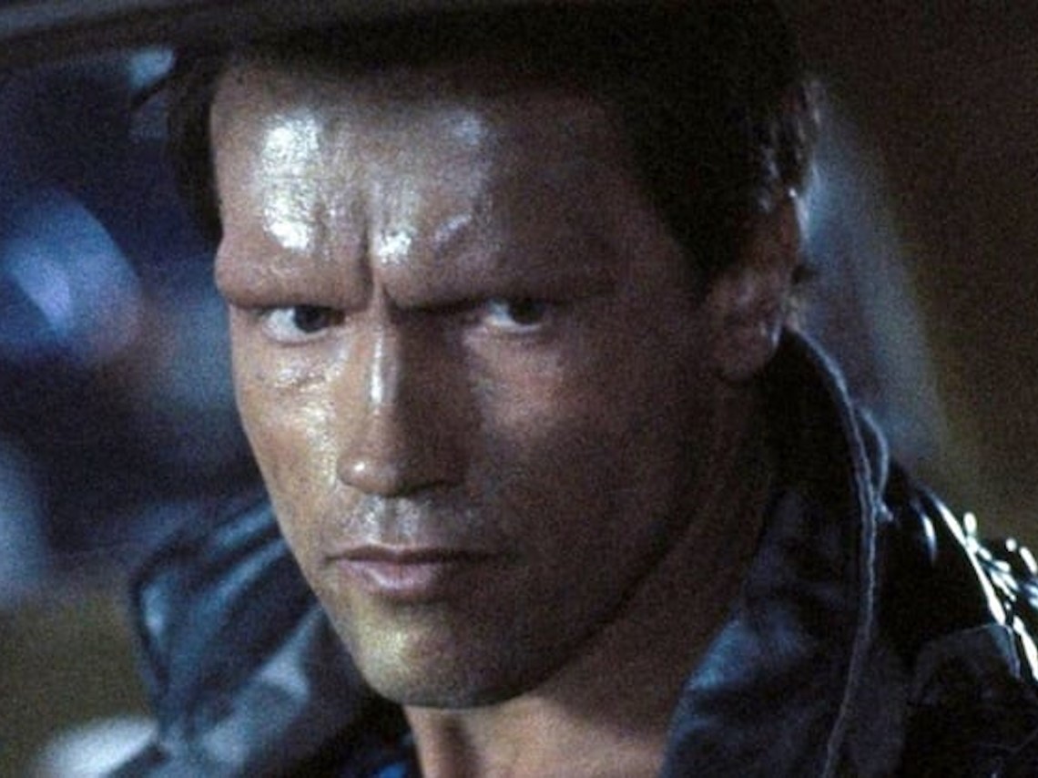 Arnold Schwarzenegger In The Terminator T2